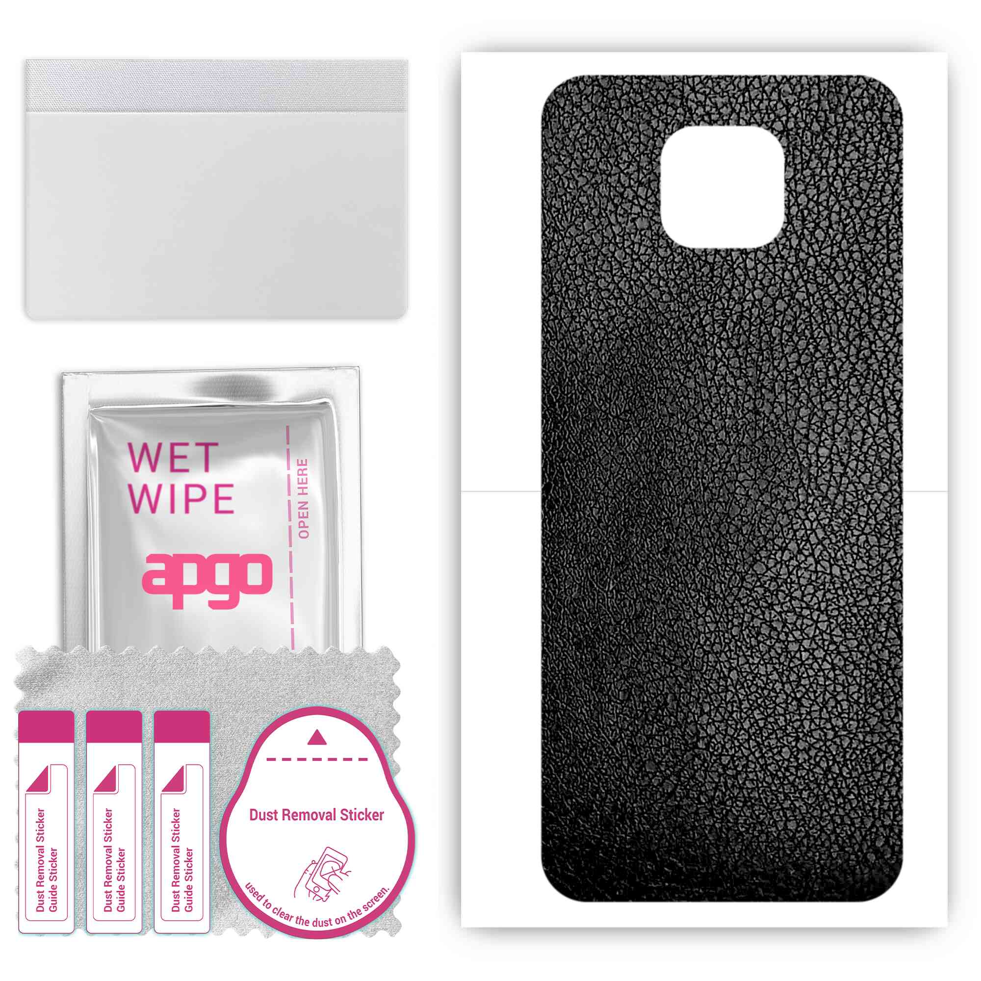 apgo Protective Skin Sticker for the back compatible with Motorola Moto G9, Wrap Film, Foil, Vinyl - Pattern Black Leather
apgo Protective Skin Sticker for the back compatible with Motorola Moto G9, Wrap Film, Foil, Vinyl - Pattern Black Leather