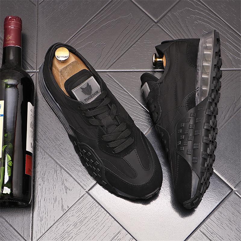 Мужская модная повседневная обувь Кожаная вулканизированная обувь Трендовая сетчатая обувь на плоской подошве Кроссовки Мужская спортивная обувь Банкетная универсальная 38 чёрный
Мужская модная повседневная обувь Кожаная вулканизированная обувь Трендовая сетчатая обувь на плоской подошве Кроссовки Мужская спортивная обувь Банкетная универсальная 38 чёрный