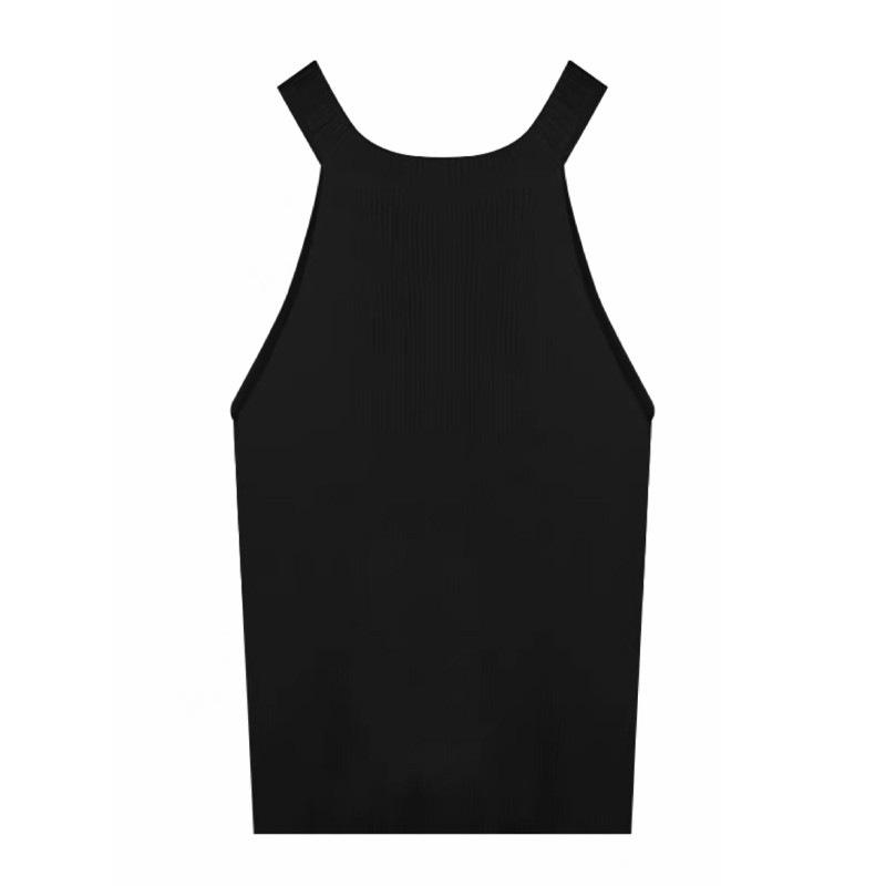 Black Knit Halter Tank: Sweet & Spicy Slimming Cami Top - Versatile, Short Style One Size
Black Knit Halter Tank: Sweet & Spicy Slimming Cami Top - Versatile, Short Style One Size