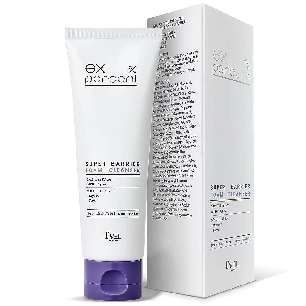 IVEL Super Barrier Cleansing Foam Facial Cleanser, All Skin Types, Refreshing Face Wash, Makeup Cleansing, No Excessive Dryness
IVEL Super Barrier Cleansing Foam Facial Cleanser, All Skin Types, Refreshing Face Wash, Makeup Cleansing, No Excessive Dryness
