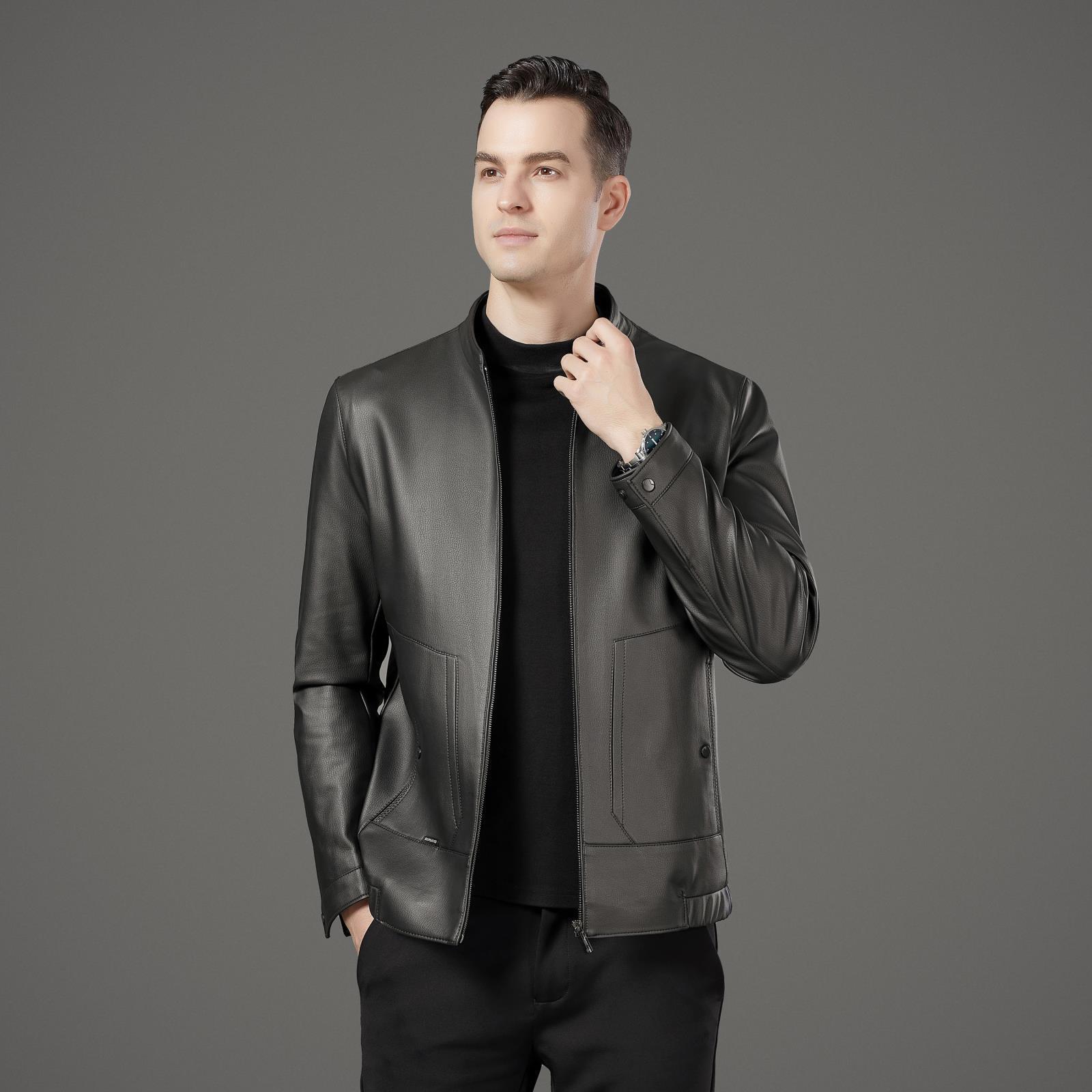 New Autumn and Winter Men s Sheepskin Leather Jacket Business Casual Stand Collar Middle-aged Dad Plus Velvet Warm Leather Jacket (as the picture-9999-)-5XL
New Autumn and Winter Men s Sheepskin Leather Jacket Business Casual Stand Collar Middle-aged Dad Plus Velvet Warm Leather Jacket (as the picture-9999-)-5XL
