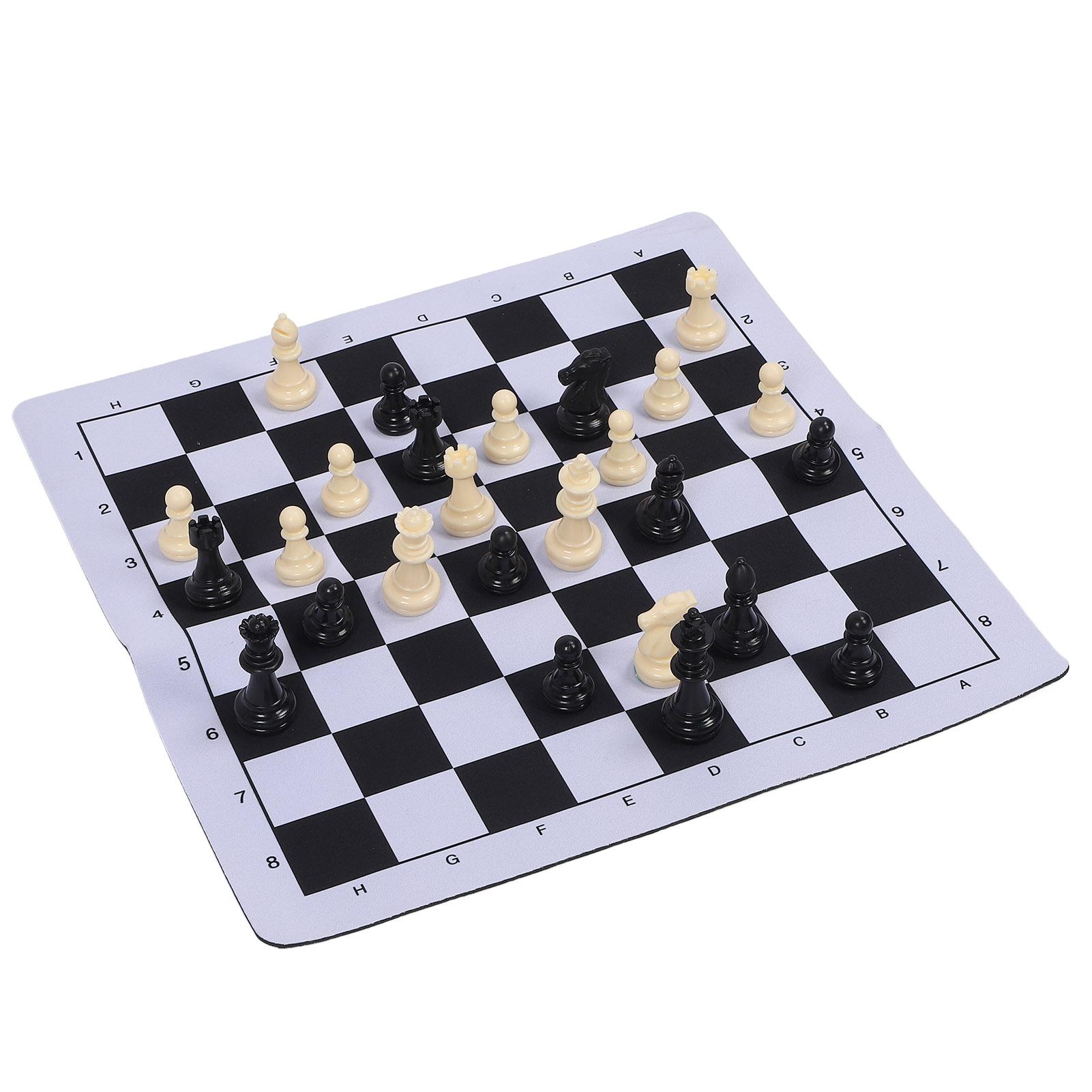 Chess Set 35mm Soft Chessboard Portable Standard Size International Chess Board Game for Home Travel Party
Chess Set 35mm Soft Chessboard Portable Standard Size International Chess Board Game for Home Travel Party