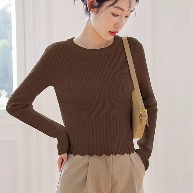 Французский Мягкий Стиль Подчеркивающий Талию Утягивающий Вязаный Свитер Женский Весенний Дизайн Кружева Молодежный Короткий Базовый Слой Топ One Size темно-коричневого
Французский Мягкий Стиль Подчеркивающий Талию Утягивающий Вязаный Свитер Женский Весенний Дизайн Кружева Молодежный Короткий Базовый Слой Топ One Size темно-коричневого