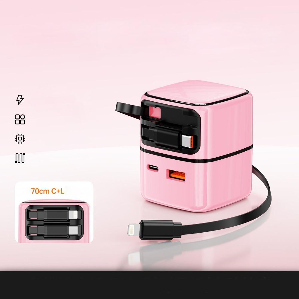 with USB a/USB C Ports Dual Retractable Phone Charger Dual-Pink
with USB a/USB C Ports Dual Retractable Phone Charger Dual-Pink