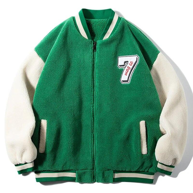 Men s Lambswool Winter Jackets Fashion Embroidery Splicing Green Coat Male Hip Hop Thicken Loose Zipper Jacket Couple Clothing
Men s Lambswool Winter Jackets Fashion Embroidery Splicing Green Coat Male Hip Hop Thicken Loose Zipper Jacket Couple Clothing