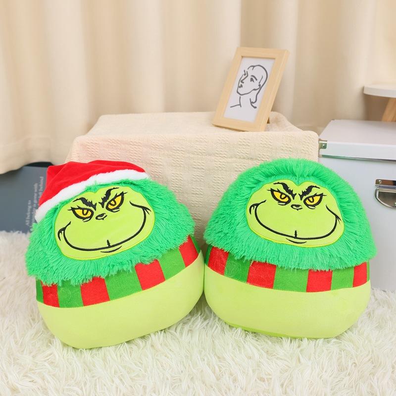 Cross-border sales The Grinch Green Furry Grinch Christmas gift Home Grinch plush Throw pillow Christmas gift Holiday greetings
Cross-border sales The Grinch Green Furry Grinch Christmas gift Home Grinch plush Throw pillow Christmas gift Holiday greetings