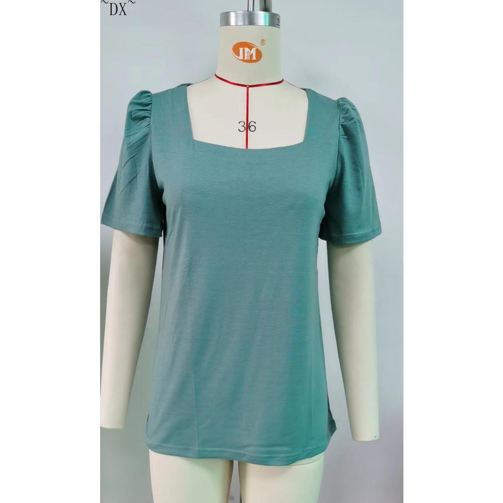 DX~~ Весенне-летняя новая однотонная свободная футболка с квадратным воротником и короткими рукавами, вязаный топ для женщин XXL
DX~~ Весенне-летняя новая однотонная свободная футболка с квадратным воротником и короткими рукавами, вязаный топ для женщин XXL