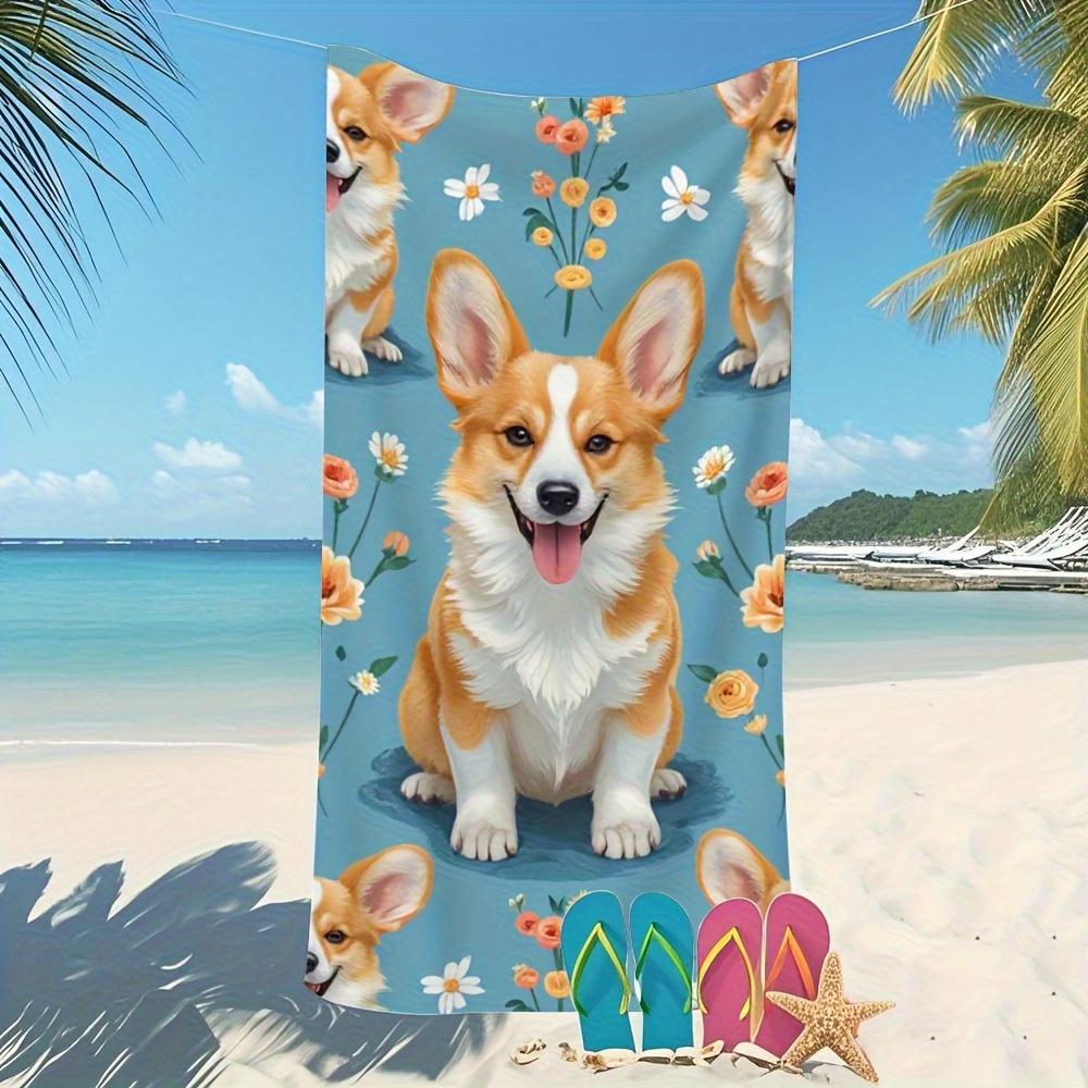 Corgi Floral Quick-Dry Microfiber Bath Towel, Super Absorbent Ultra-Soft for Pool Spa Travel W30*H60(CM)
Corgi Floral Quick-Dry Microfiber Bath Towel, Super Absorbent Ultra-Soft for Pool Spa Travel W30*H60(CM)