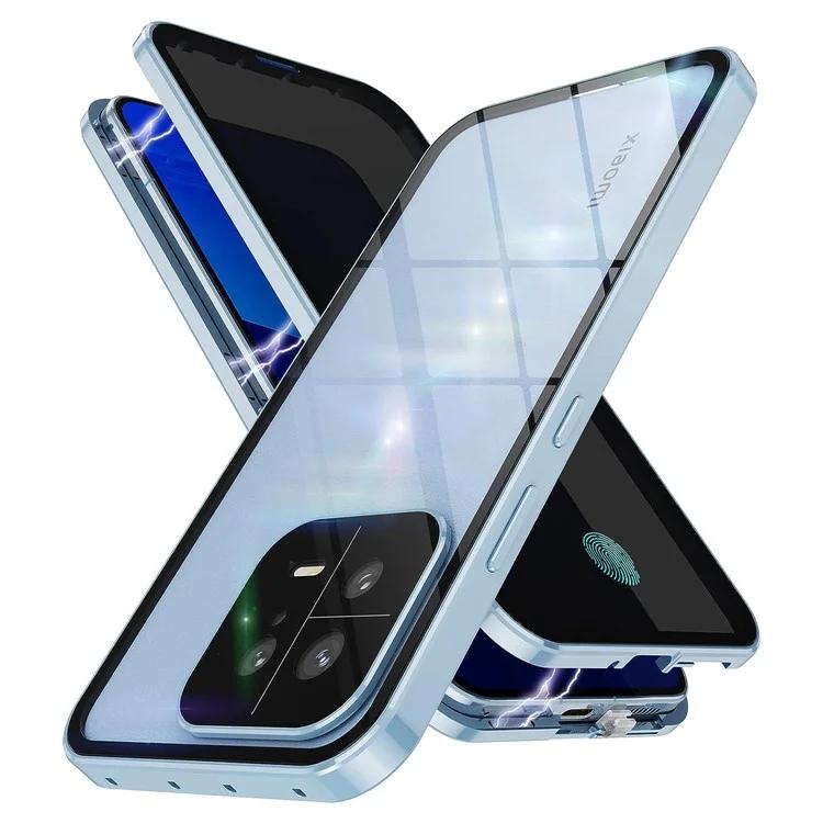 Для Xiaomi 13 двухсторонний чехол для телефона из закаленного стекла, металлический каркас, магнитный защитный чехол с антишпионской пленкой 
Для Xiaomi 13 двухсторонний чехол для телефона из закаленного стекла, металлический каркас, магнитный защитный чехол с антишпионской пленкой