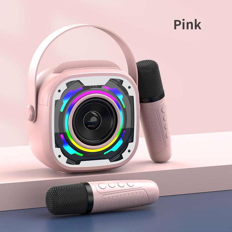 Household Portable Wireless Bluetooth Microphone Speaker V11 Karaoke Outdoor Subwoofer Speaker Single microphone рожевий
Household Portable Wireless Bluetooth Microphone Speaker V11 Karaoke Outdoor Subwoofer Speaker Single microphone рожевий