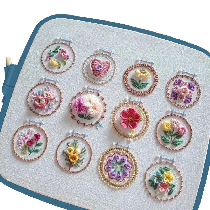 Small Flowers Embroidery for Beginners Patterns Punch Needle Kit French Stamped Embroidery Adults Kit Including Color Threads 25-28CM синій
Small Flowers Embroidery for Beginners Patterns Punch Needle Kit French Stamped Embroidery Adults Kit Including Color Threads 25-28CM синій