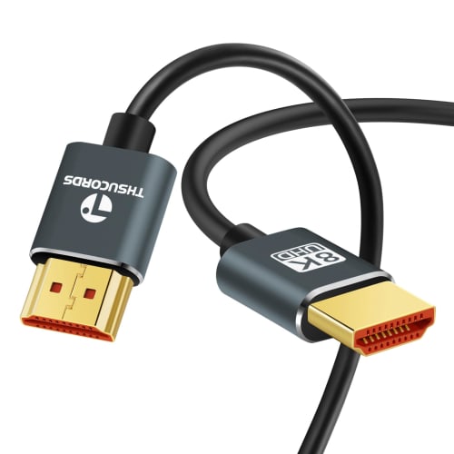 Thsucords Ultra Thin 8K 4K HDMI Cable 3M Slim & Flexible Soft High Speed HDMI 2.1 Lead 4K@120Hz 8K@60Hz 48Gbps Compatible with Roku TV/HDTV/PS5/Blu-
Thsucords Ultra Thin 8K 4K HDMI Cable 3M Slim & Flexible Soft High Speed HDMI 2.1 Lead 4K@120Hz 8K@60Hz 48Gbps Compatible with Roku TV/HDTV/PS5/Blu-