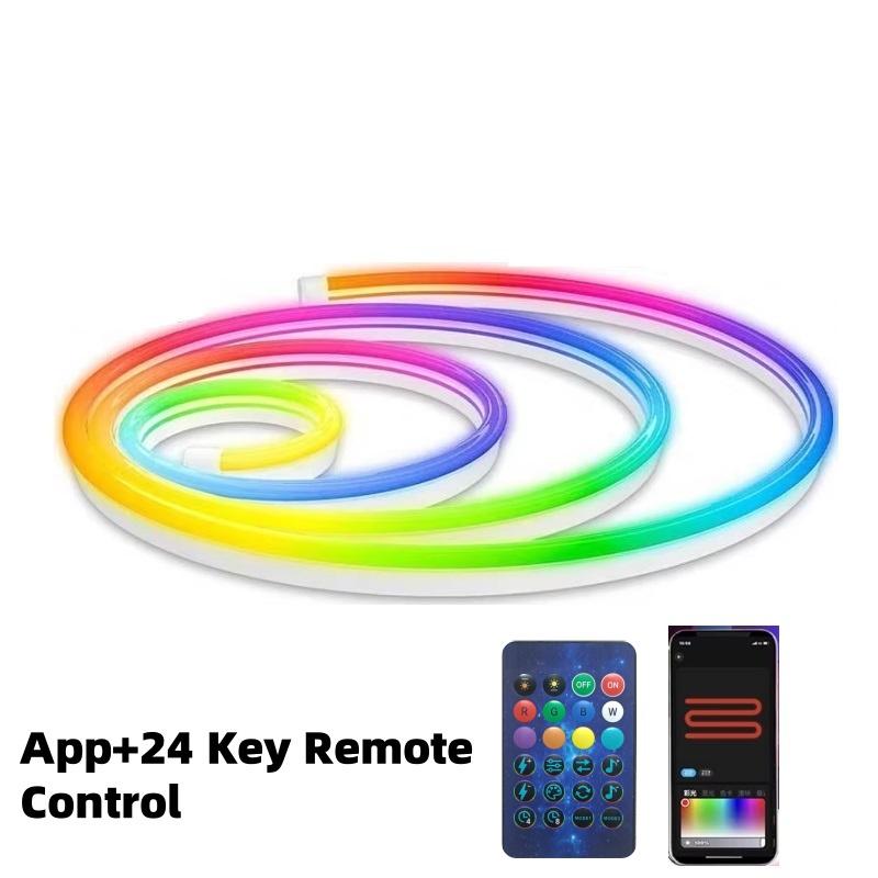 5M RGB LED Neon Led strip Lights with APP and Remote Waterproof Neon Rope Light for Bedroom Room Outdoors Decro 1M синий
5M RGB LED Neon Led strip Lights with APP and Remote Waterproof Neon Rope Light for Bedroom Room Outdoors Decro 1M синий