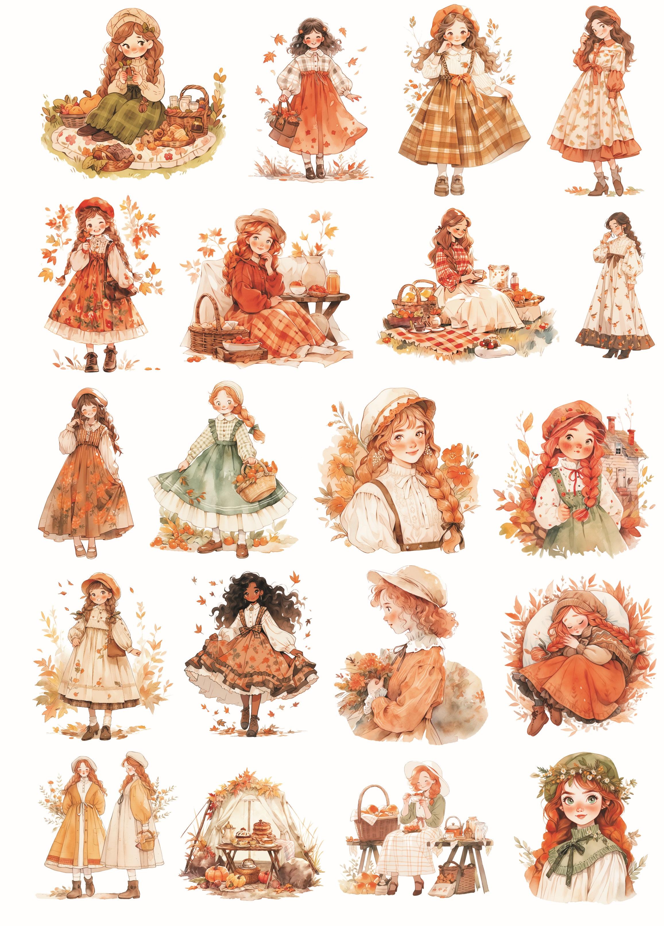 1 Set Autumn watercolor forest style double ponytail girl picnic Stickers Decorative Scrapbooking Journaling Stationery белый
1 Set Autumn watercolor forest style double ponytail girl picnic Stickers Decorative Scrapbooking Journaling Stationery белый