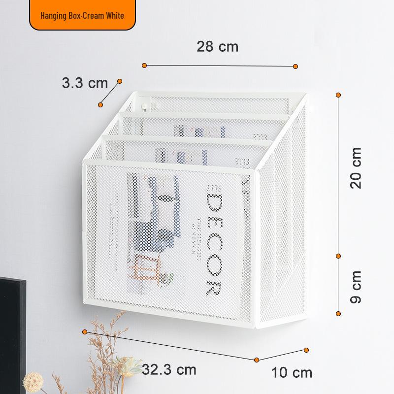 Wrought Iron Wall-Mounted A4 Document & Magazine Rack
Wrought Iron Wall-Mounted A4 Document & Magazine Rack