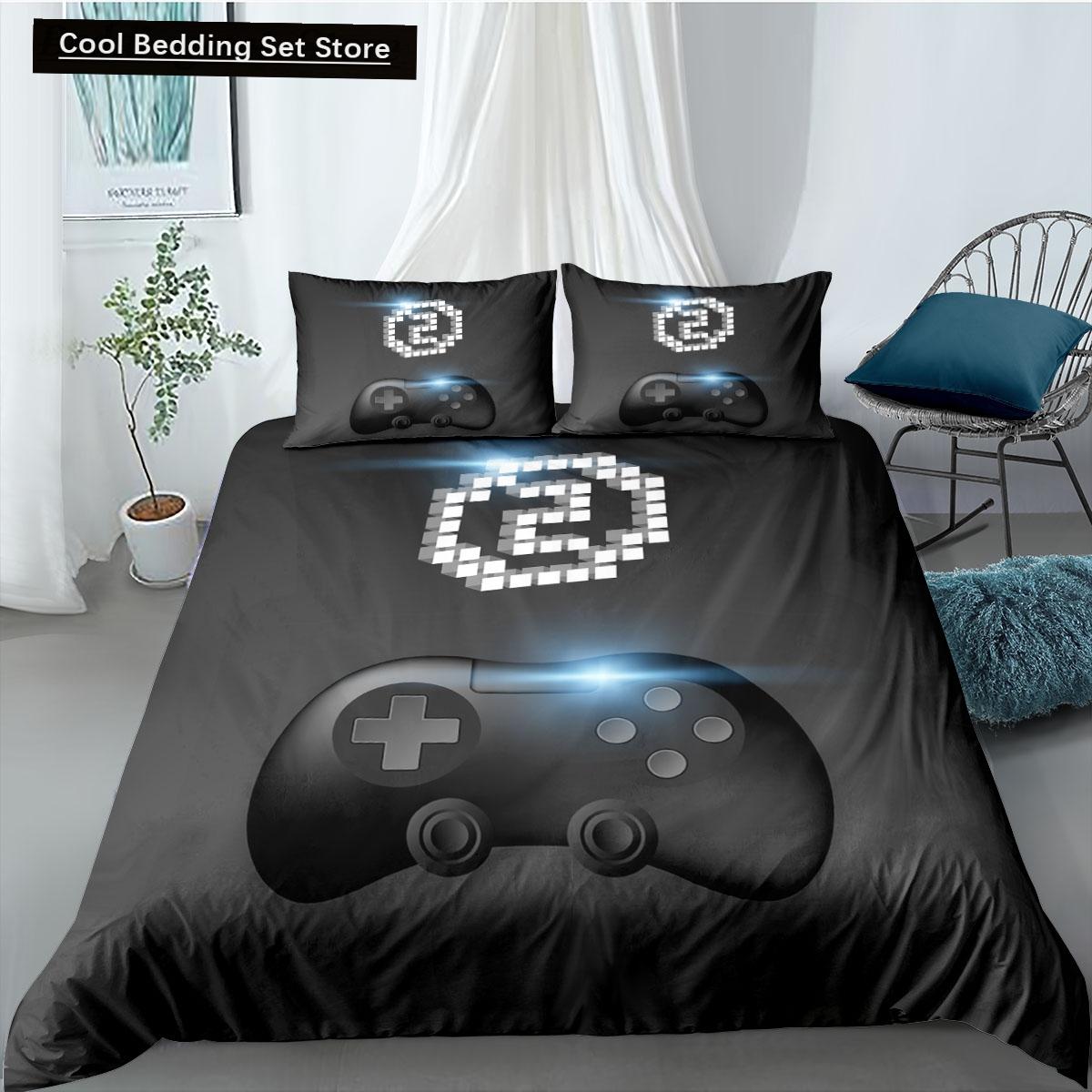 2/3 Pcs Gamer Duvet Cover Queen King Kids Boys Girls Colorful Bedding Set Game Quilt Cover Gamepad Polyester Comforter Cover EU Single(135*200cm)3pcs
2/3 Pcs Gamer Duvet Cover Queen King Kids Boys Girls Colorful Bedding Set Game Quilt Cover Gamepad Polyester Comforter Cover EU Single(135*200cm)3pcs