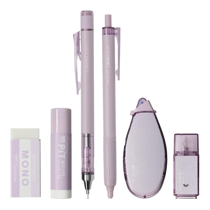 Набор механических карандашей tombow pen MONO PIT из 6 предметов, цвет пепельно-лиловый, толщина 0,5 мм, PCC-642DAZ
Набор механических карандашей tombow pen MONO PIT из 6 предметов, цвет пепельно-лиловый, толщина 0,5 мм, PCC-642DAZ