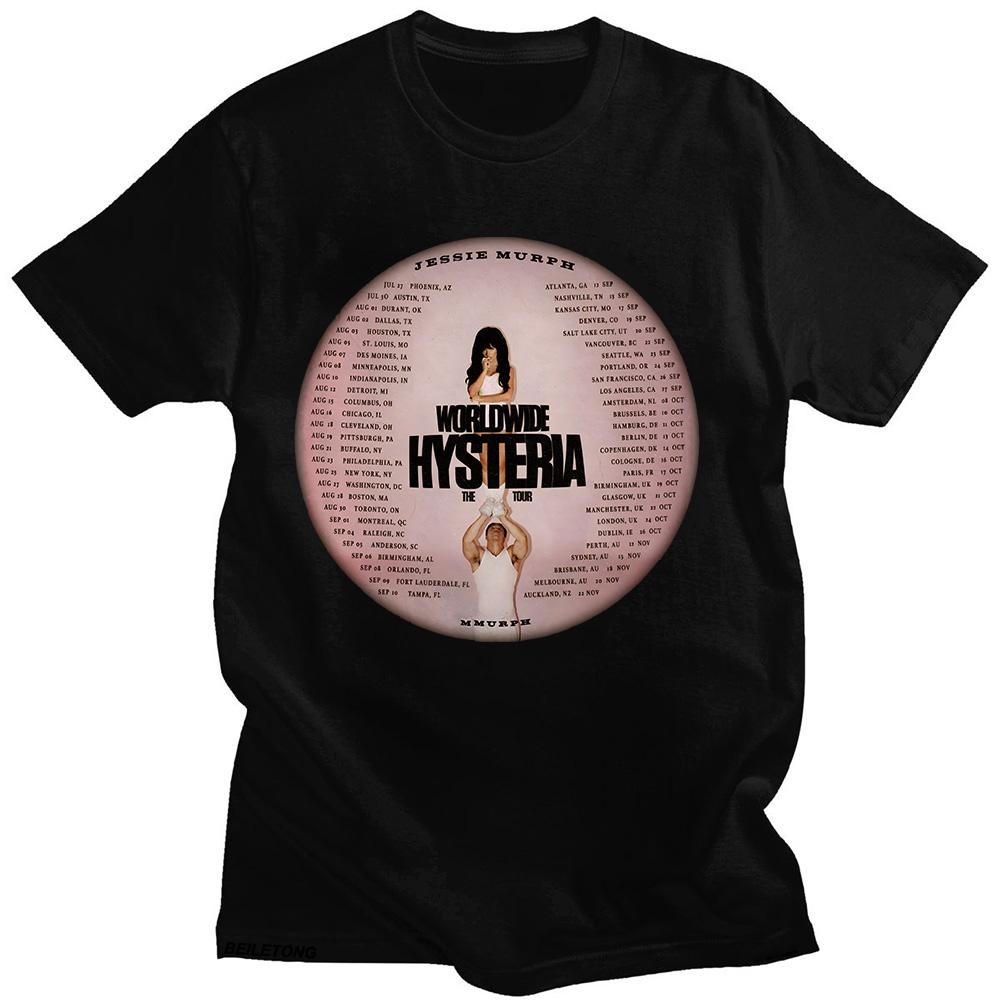 Jessie Murph Worldwide Hysteria The Tour 2025 T Shirt Fashion Harajuku Aesthetic Tees Unisex High Quality Cotton Tops Y2K Tshirt 4XL
Jessie Murph Worldwide Hysteria The Tour 2025 T Shirt Fashion Harajuku Aesthetic Tees Unisex High Quality Cotton Tops Y2K Tshirt 4XL