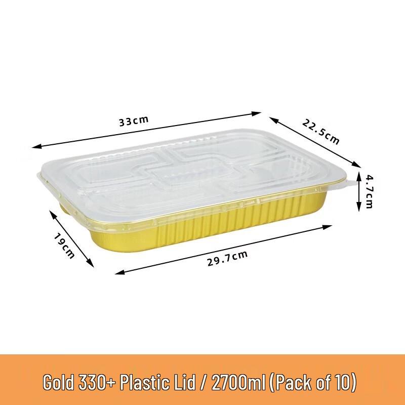 Miaojiayi Disposable Golden Foil Pans with Lids
Miaojiayi Disposable Golden Foil Pans with Lids