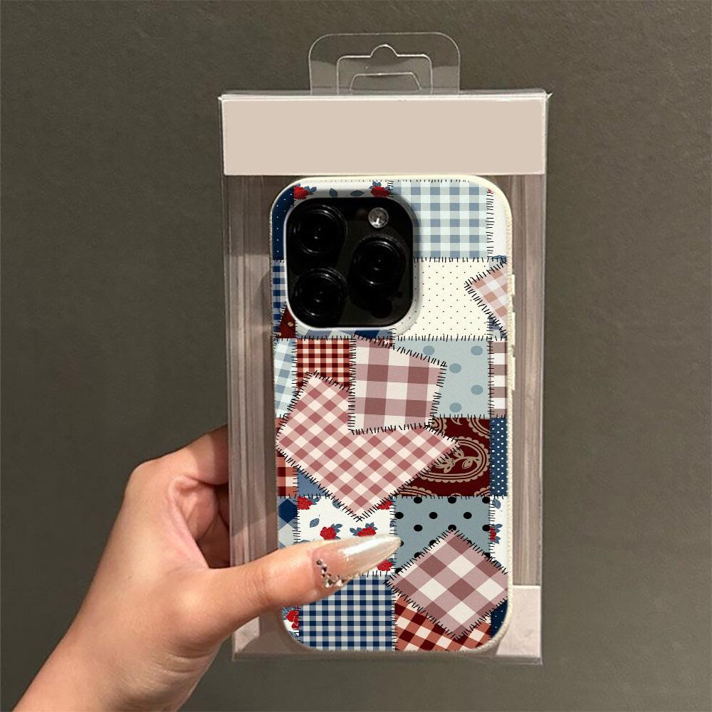 Lychee Grain Phone Case For iPhone 17 17Air 16 15 14 13 12 11 Pro Max 16 Plus Grid pattern splicing fabric Silicone Cover Funda iPhone 16 Plus
Lychee Grain Phone Case For iPhone 17 17Air 16 15 14 13 12 11 Pro Max 16 Plus Grid pattern splicing fabric Silicone Cover Funda iPhone 16 Plus