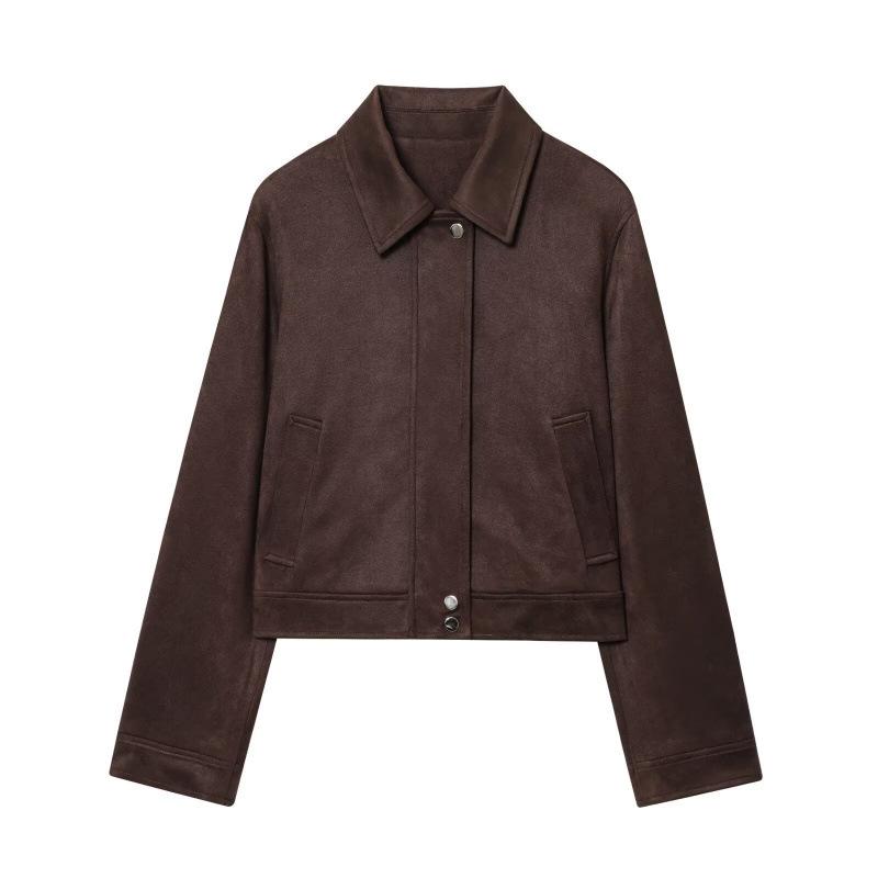 Women s Fashion Casual Versatile Street Style Short Jacket - European & American Trendy Outerwear Large кавовий
Women s Fashion Casual Versatile Street Style Short Jacket - European & American Trendy Outerwear Large кавовий