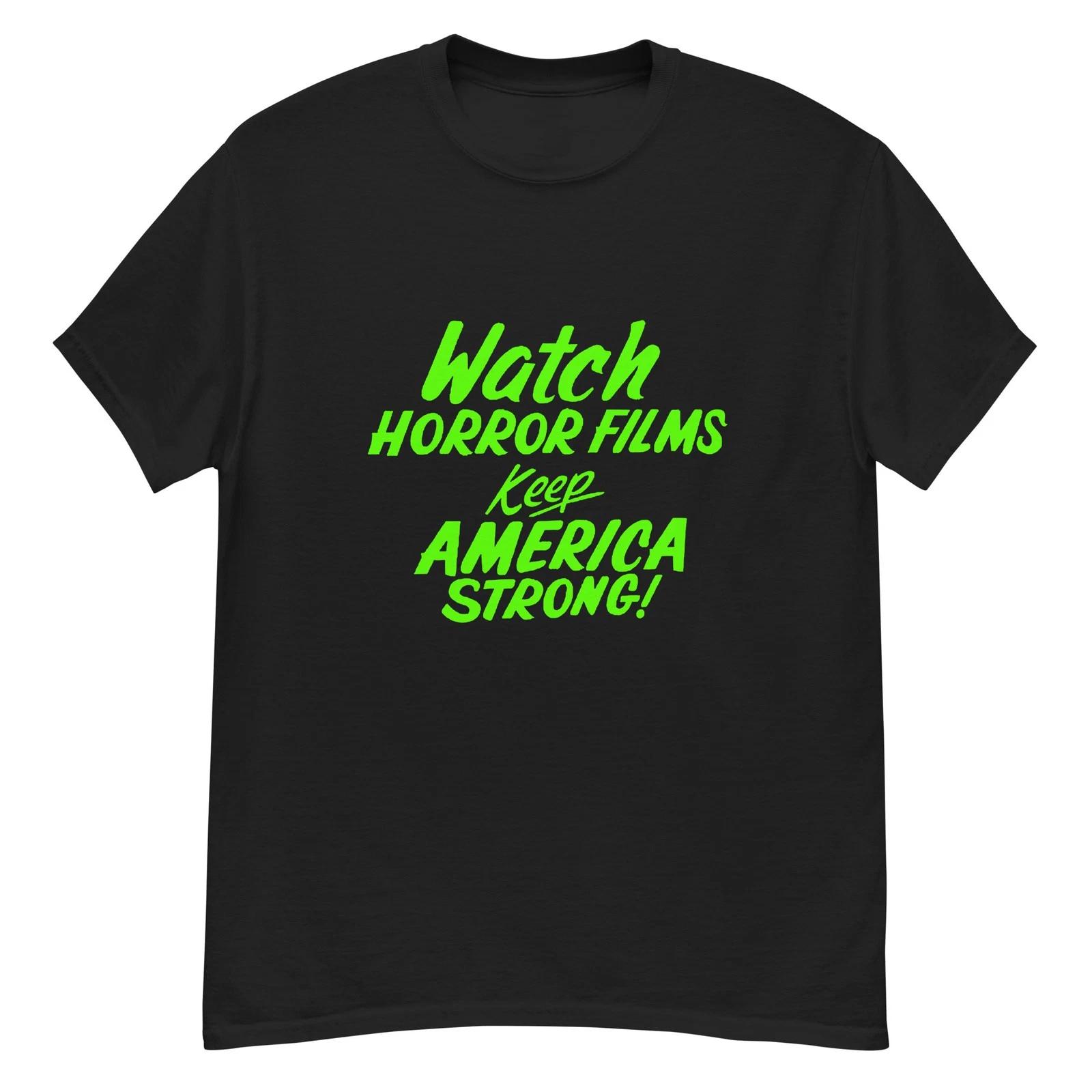 Watch Horror Films Keep America Strong vintage funny slogan t-shirt 2XL
Watch Horror Films Keep America Strong vintage funny slogan t-shirt 2XL