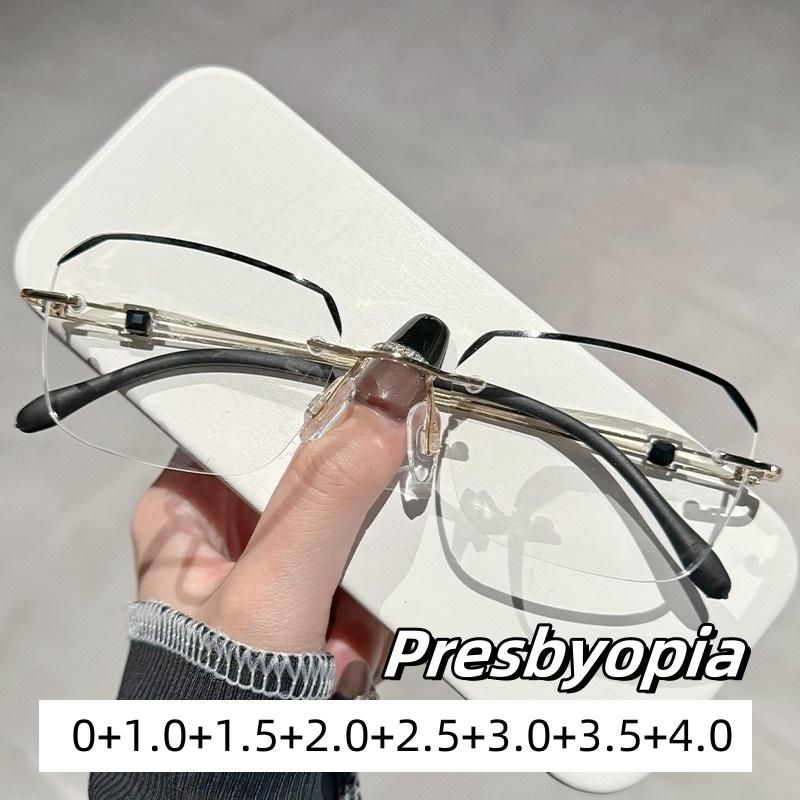 Fashionable High-definition Anti Blue Light Reading Glasses Rimless Men Women Far Sight Eyewear Ultralight Presbyopia Eyeglasses 0
Fashionable High-definition Anti Blue Light Reading Glasses Rimless Men Women Far Sight Eyewear Ultralight Presbyopia Eyeglasses 0