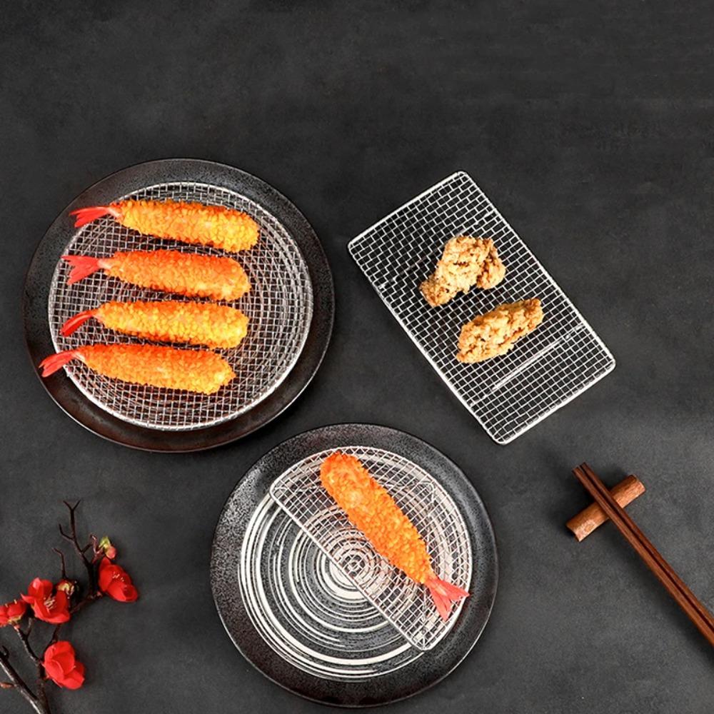Stainless Steel Tempura Frying Net Semi -circular/Round Drying Net Barbecue Net Air Fryer small semicircular
Stainless Steel Tempura Frying Net Semi -circular/Round Drying Net Barbecue Net Air Fryer small semicircular