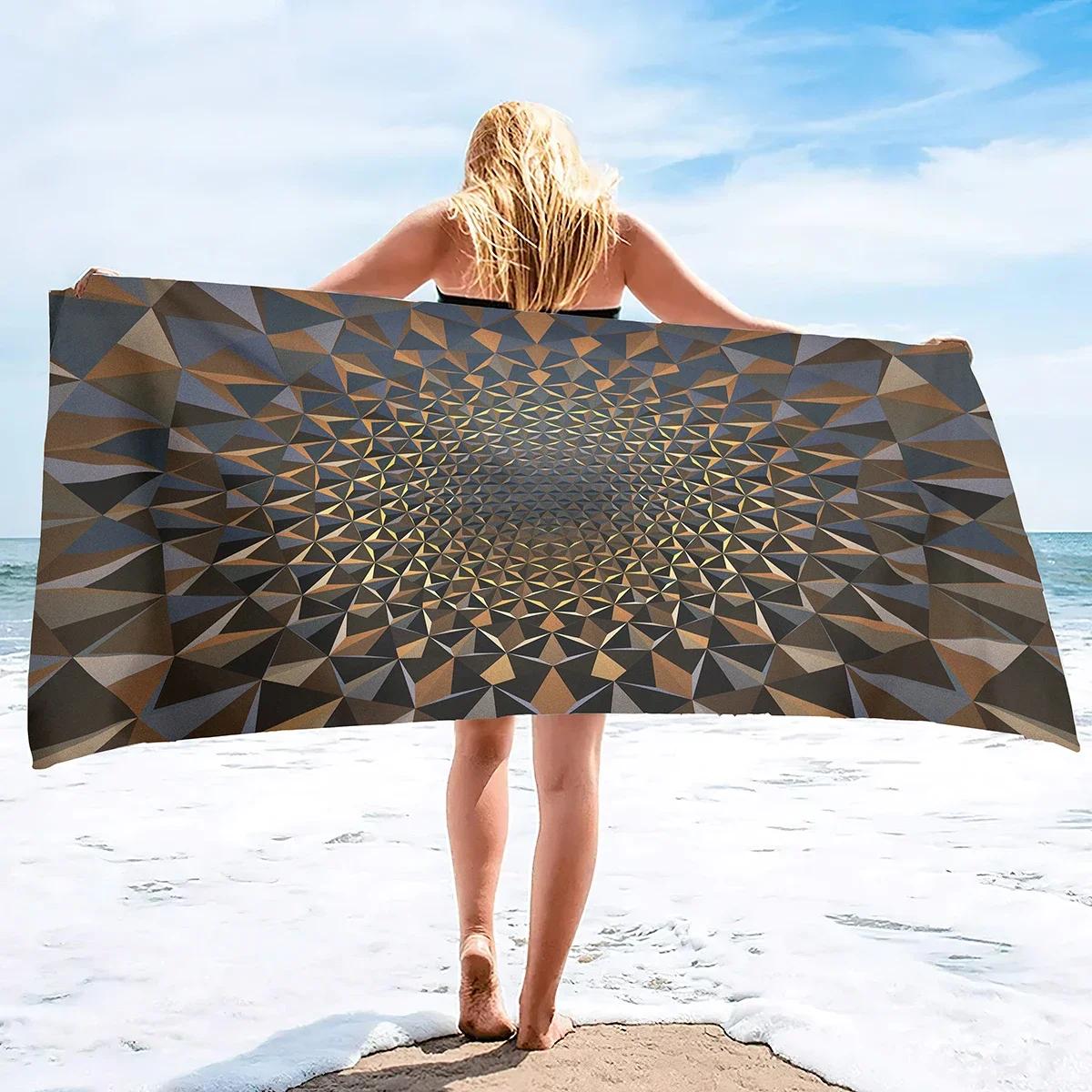 3D Beach Towel,Geometry Soft Bath Towels Highly Absorbent & Quick Dry Bath Washcloths,Sand Free Beach Towels for Adults,Kids W30*H60(CM)
3D Beach Towel,Geometry Soft Bath Towels Highly Absorbent & Quick Dry Bath Washcloths,Sand Free Beach Towels for Adults,Kids W30*H60(CM)