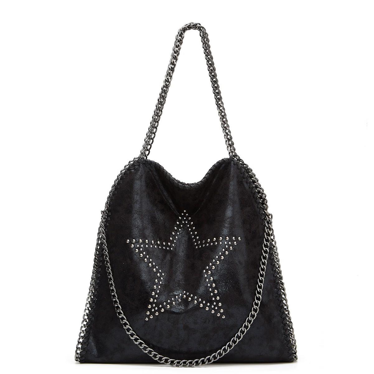 European and American Retro Five pointed Star Rivet Chain Women s Bag Fashionable Ladies Large Capacity Single Shoulder Oblique Straddle Hand
European and American Retro Five pointed Star Rivet Chain Women s Bag Fashionable Ladies Large Capacity Single Shoulder Oblique Straddle Hand