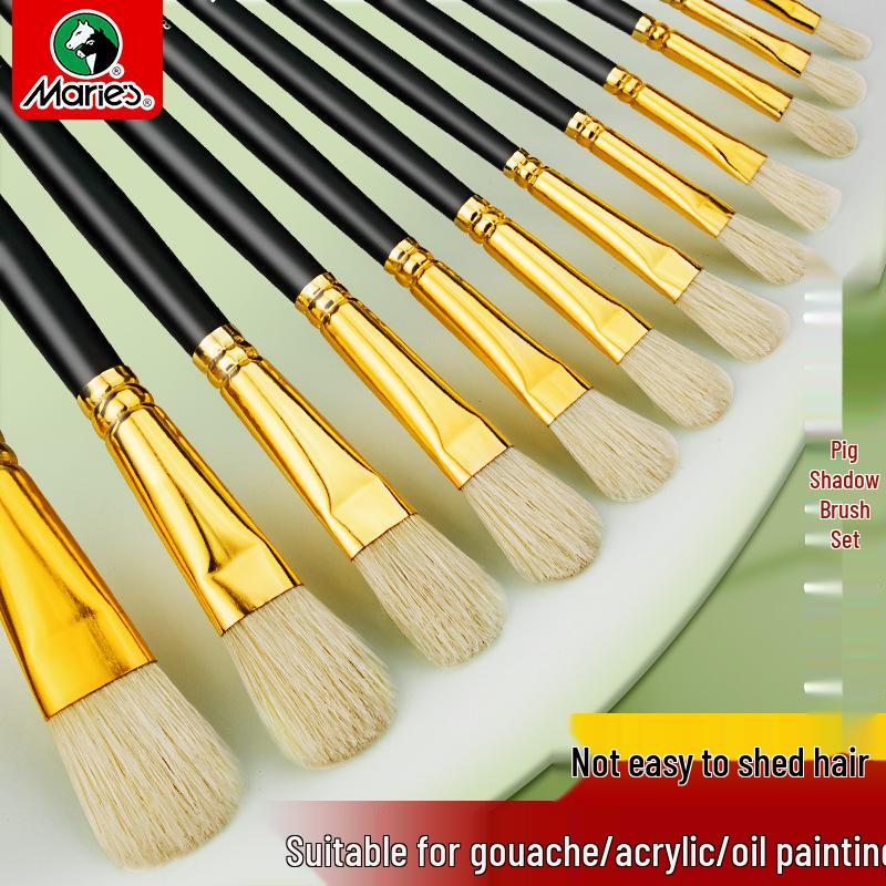 Mali 12-Piece Hog Bristle Paint Brush Set for Oil & Acrylic, Special Flat Brush for Art Painting Mali Genuine, Supports Dropshipping
Mali 12-Piece Hog Bristle Paint Brush Set for Oil & Acrylic, Special Flat Brush for Art Painting Mali Genuine, Supports Dropshipping