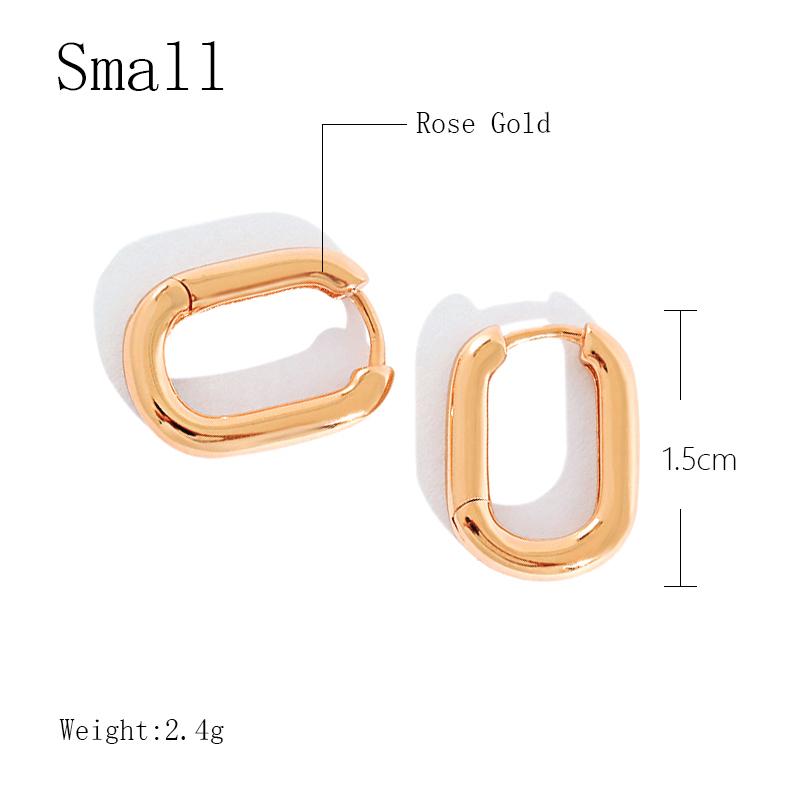 Простые квадратные серьги-кольца Kinel цвета розового золота для женщин
Простые квадратные серьги-кольца Kinel цвета розового золота для женщин