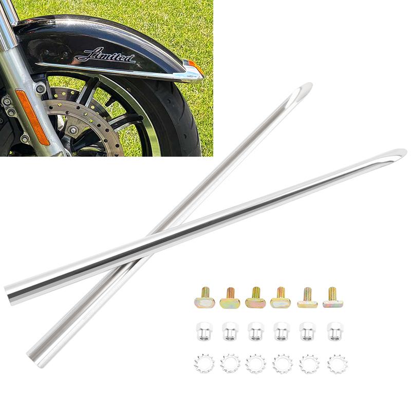 Motorcycle Front Fender Spear Trim For Harley Touring Electra Glide Softail Heritage Classic FLSTC 86-17 Touring Road King 82-13 срібний
Motorcycle Front Fender Spear Trim For Harley Touring Electra Glide Softail Heritage Classic FLSTC 86-17 Touring Road King 82-13 срібний