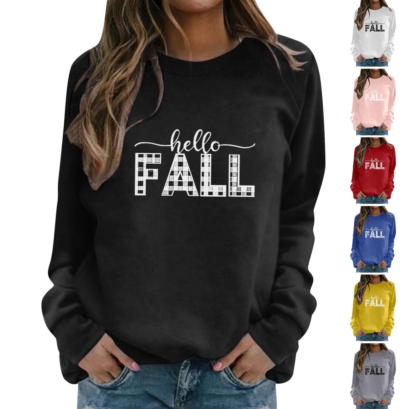 Женские осенние пуловеры с буквенным принтом, толстовки, топы
Женские осенние пуловеры с буквенным принтом, толстовки, топы