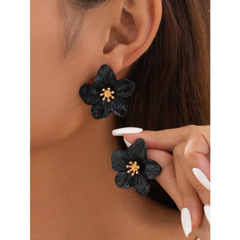 1 пара нежных многоцветных серег-пусетов в форме цветка дофамина с 5 лепестками, белые, свадебный подарок для нее one-size чёрный
1 пара нежных многоцветных серег-пусетов в форме цветка дофамина с 5 лепестками, белые, свадебный подарок для нее one-size чёрный