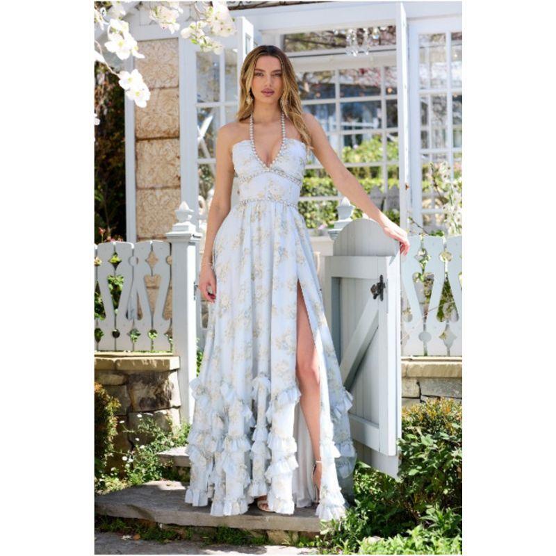 Spring and Summer Women s Clothing Elegant Graceful Dress Print Silm Expansion Skirt for Vacation Suspender Dress VICBLRS M
Spring and Summer Women s Clothing Elegant Graceful Dress Print Silm Expansion Skirt for Vacation Suspender Dress VICBLRS M