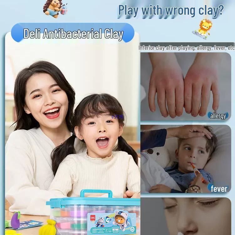 Глина без запаха пищевого качества для детей - 24 или 36 цветов - Безопасный пластилин для начальной школы и детского сада New Pack 12 Colors
Глина без запаха пищевого качества для детей - 24 или 36 цветов - Безопасный пластилин для начальной школы и детского сада New Pack 12 Colors