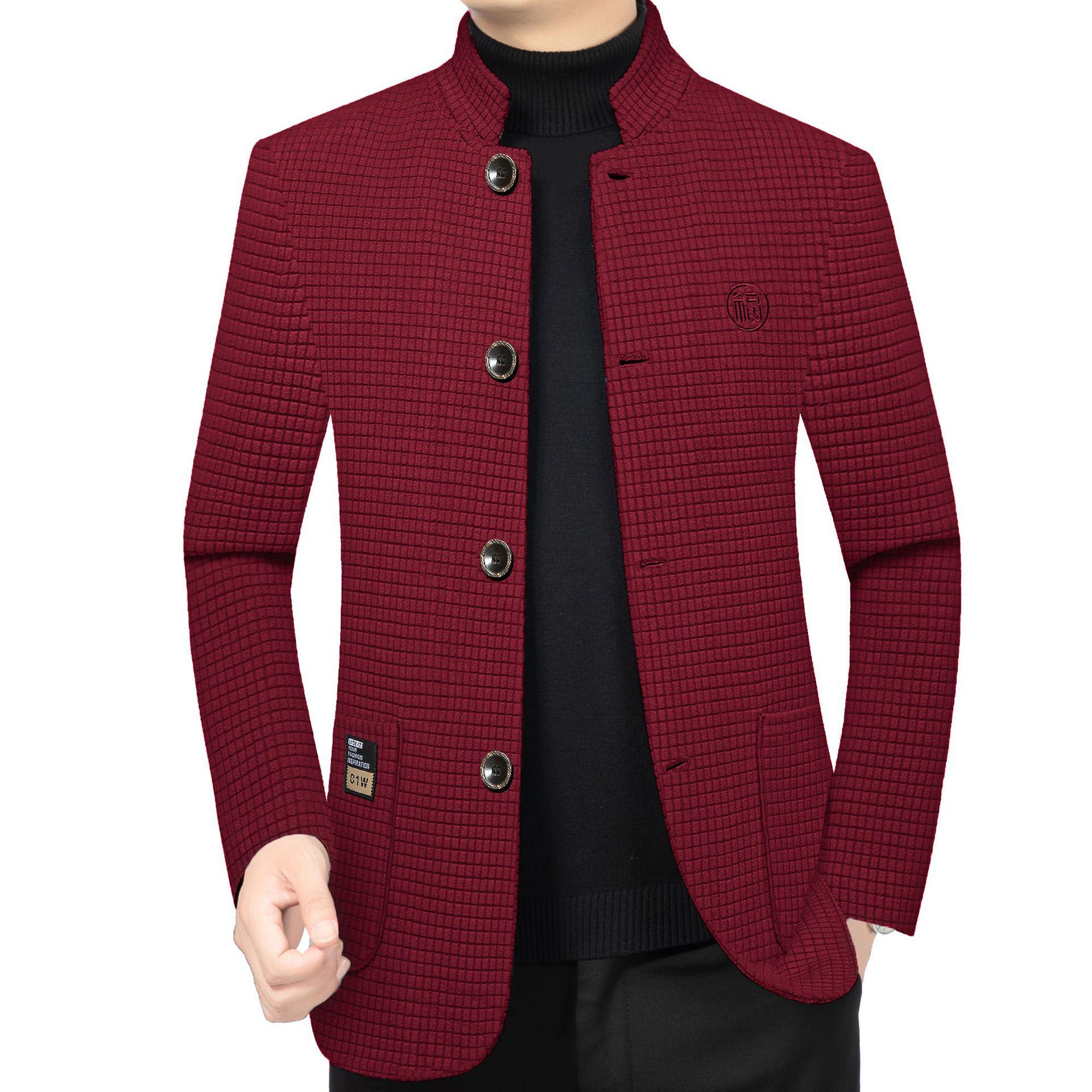 Мужская теплая куртка в стиле business casual для среднего возраста с воротником-стойкой - Коллекция Осень/Зима 2025 3XL (175-190 jin) красный
Мужская теплая куртка в стиле business casual для среднего возраста с воротником-стойкой - Коллекция Осень/Зима 2025 3XL (175-190 jin) красный