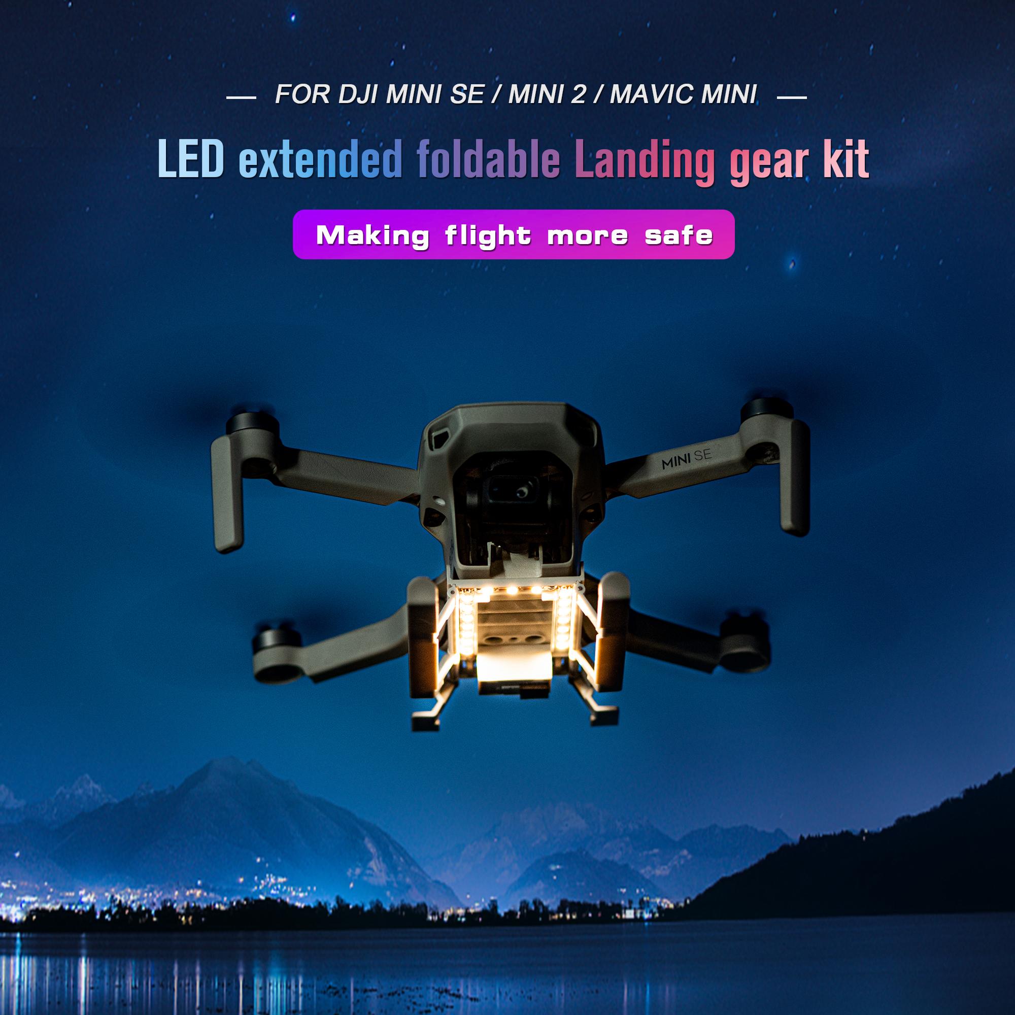 Landing Gear Extensions Kit for DJI Mini 2/Mini 2 SE/Mini 4 K Drone Quick Release Height Extender Sled Shape Accessories
Landing Gear Extensions Kit for DJI Mini 2/Mini 2 SE/Mini 4 K Drone Quick Release Height Extender Sled Shape Accessories