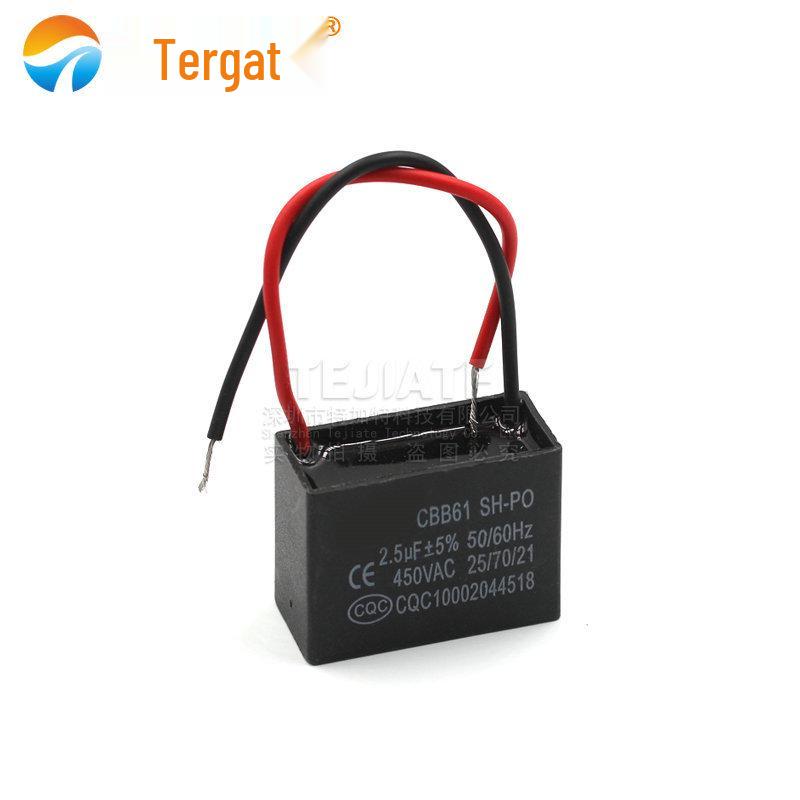 CBB61 Capacitor for Fan/AC, 450V, Options: 1.2-6UF 3UF
CBB61 Capacitor for Fan/AC, 450V, Options: 1.2-6UF 3UF