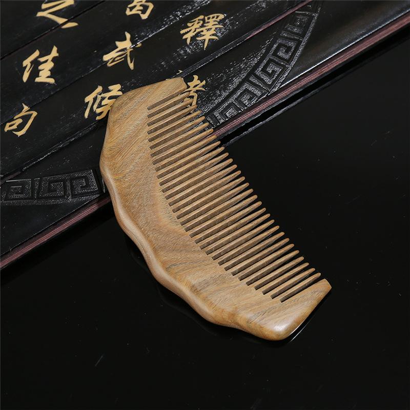Natural green sandalwood comb, sandalwood comb for women, anti-static hair loss, large teeth, curly hair, long hair, portable beauty massage comb
Natural green sandalwood comb, sandalwood comb for women, anti-static hair loss, large teeth, curly hair, long hair, portable beauty massage comb