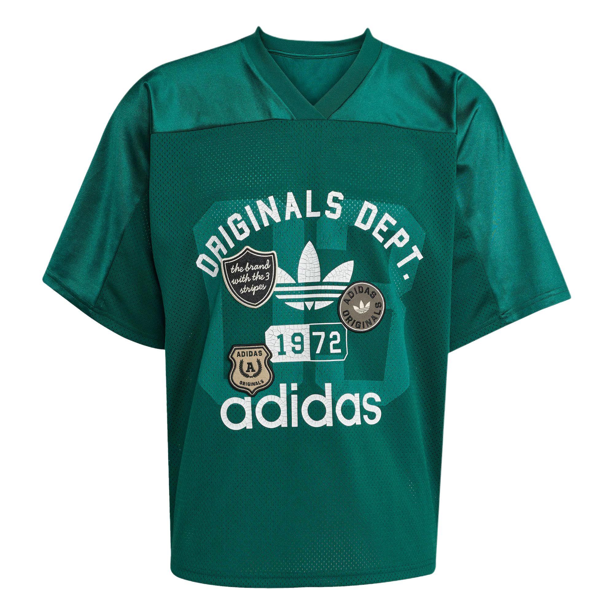Adidas Originals Og Graphic Dept. Mesh Fashion Simple Sports Short Sleeve Football Shirt Men Tops Forest-Green KD6251 S
Adidas Originals Og Graphic Dept. Mesh Fashion Simple Sports Short Sleeve Football Shirt Men Tops Forest-Green KD6251 S