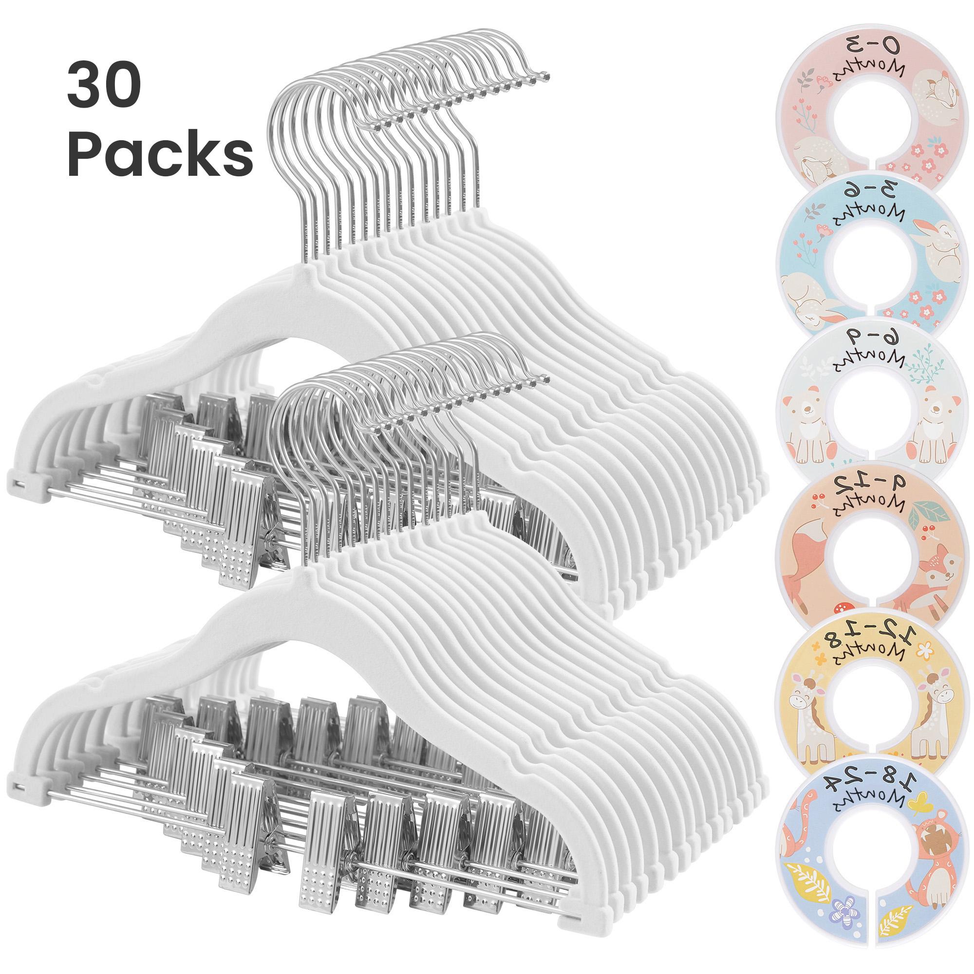 SONGMICS Baby Hangers, 30 Packs Pants Hangers with Clips, Kids Hangers with 6 Clothes Dividers,Non-Slip Children’s Clothes Hang
SONGMICS Baby Hangers, 30 Packs Pants Hangers with Clips, Kids Hangers with 6 Clothes Dividers,Non-Slip Children’s Clothes Hang