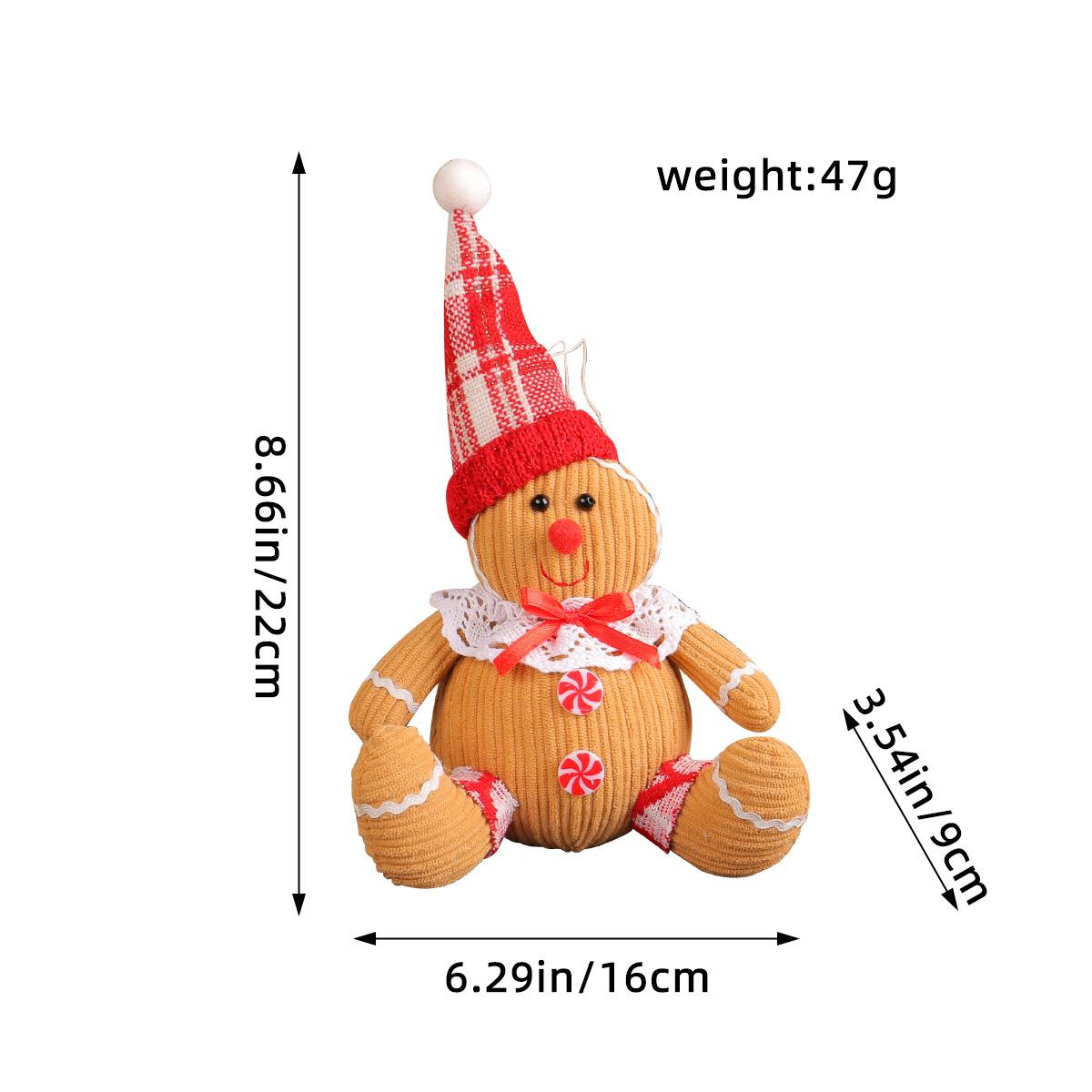 Gingerbread Christmas Decoration Xmas Tree Decoration Cute Christmas Figure Decor Gingerbread Doll for Tabletop Bedroom Shelf
Gingerbread Christmas Decoration Xmas Tree Decoration Cute Christmas Figure Decor Gingerbread Doll for Tabletop Bedroom Shelf