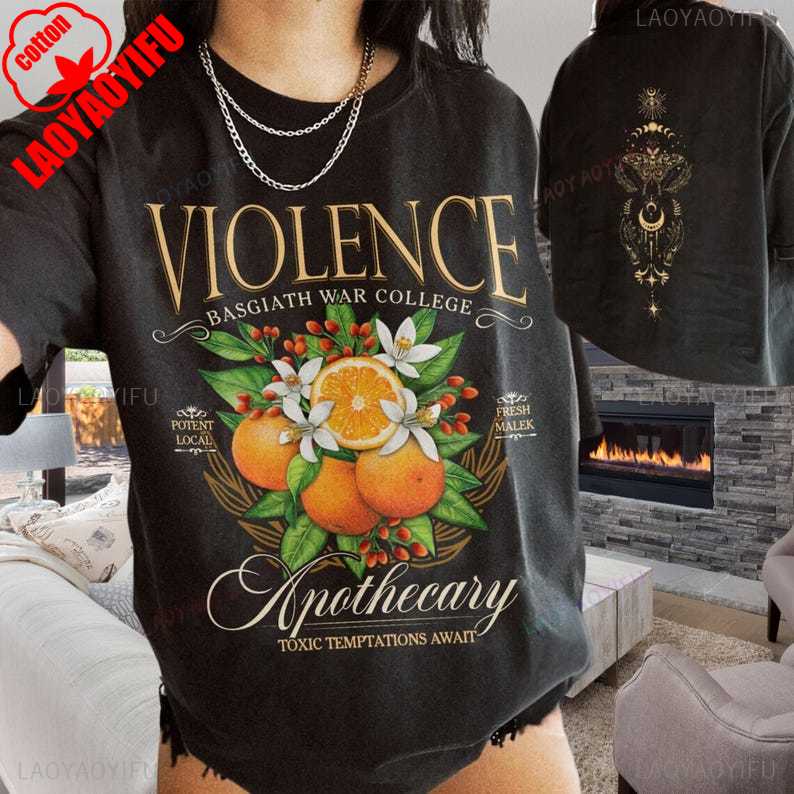 Violet Apothecary TShirt Basgiath War College Merch Fourth Wing Shirts Riders Quadrant Bookish Shirt Y2k Top Summer Cotton Tees 4XL
Violet Apothecary TShirt Basgiath War College Merch Fourth Wing Shirts Riders Quadrant Bookish Shirt Y2k Top Summer Cotton Tees 4XL
