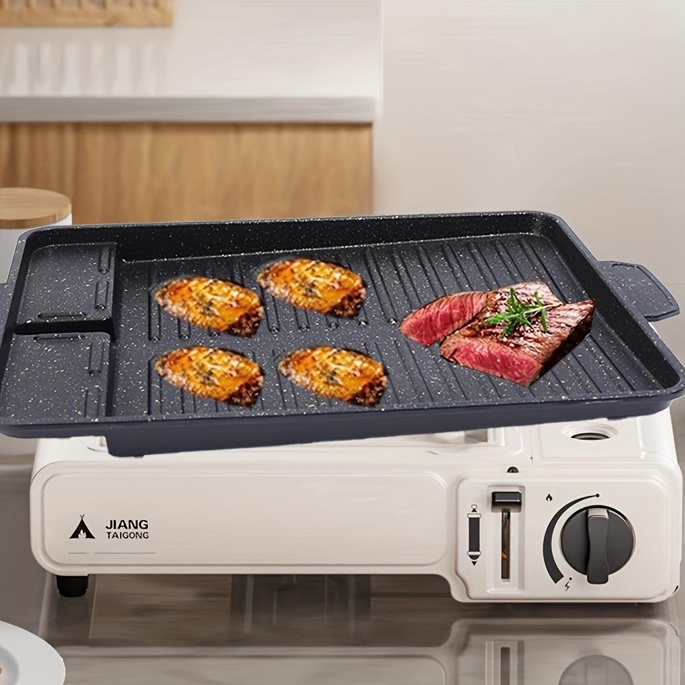 1pc Multi-functional Non-stick Smokeless Barbecue Pot, Rectangular BBQ Pan for Outdoor Camping BBQ Cooking чорний
1pc Multi-functional Non-stick Smokeless Barbecue Pot, Rectangular BBQ Pan for Outdoor Camping BBQ Cooking чорний