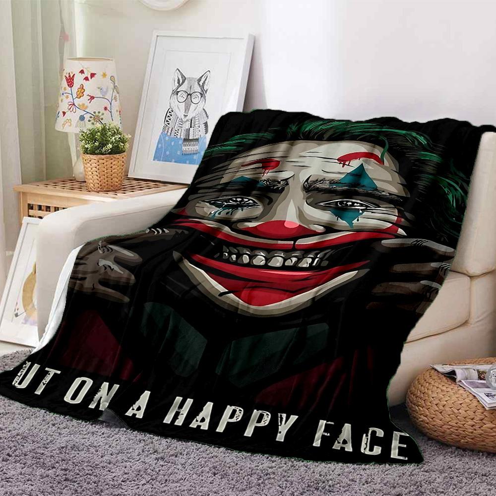 1pc Joker Flannel Throw Blanket - HD Printed Lightweight Soft Warm All-Season Blanket for Sofa, Bed, Travel030 130cmx150cm
1pc Joker Flannel Throw Blanket - HD Printed Lightweight Soft Warm All-Season Blanket for Sofa, Bed, Travel030 130cmx150cm