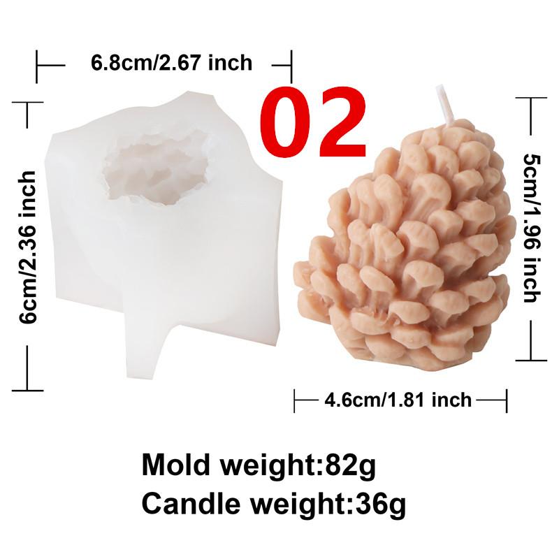 Christmas Themed Silicone Candle Molds Pinecone Acorn Fir Christmas Tree Snowman DIY Aromatherapy Candle Plaster Home Decor Tool
Christmas Themed Silicone Candle Molds Pinecone Acorn Fir Christmas Tree Snowman DIY Aromatherapy Candle Plaster Home Decor Tool