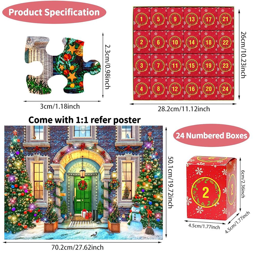 Рождественский адвент-календарь, головоломка с обратным отсчетом на 24 дня, слепая коробка, подарки
Рождественский адвент-календарь, головоломка с обратным отсчетом на 24 дня, слепая коробка, подарки