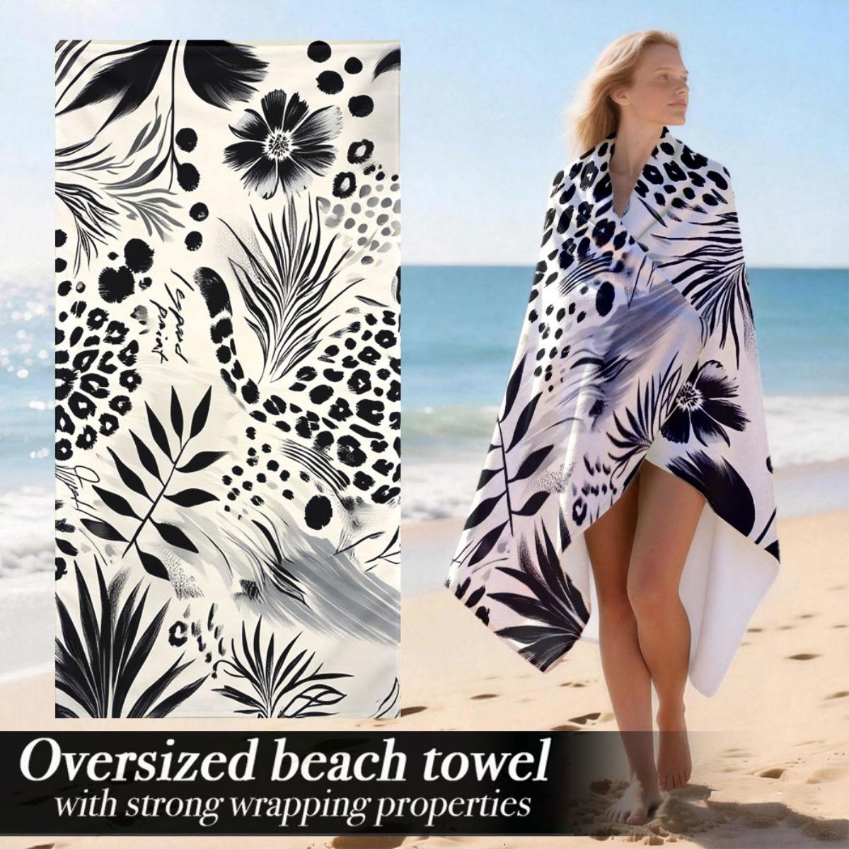 Extra Large Luxury Oversized Beach Towel | Soft Lightweight Microfiber With Strong Wrapping Properties | Perfect For Sports, Swi W30*H60(CM)
Extra Large Luxury Oversized Beach Towel | Soft Lightweight Microfiber With Strong Wrapping Properties | Perfect For Sports, Swi W30*H60(CM)
